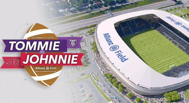 Johnnies and Tommies will play at Allianz Field football at soccer field