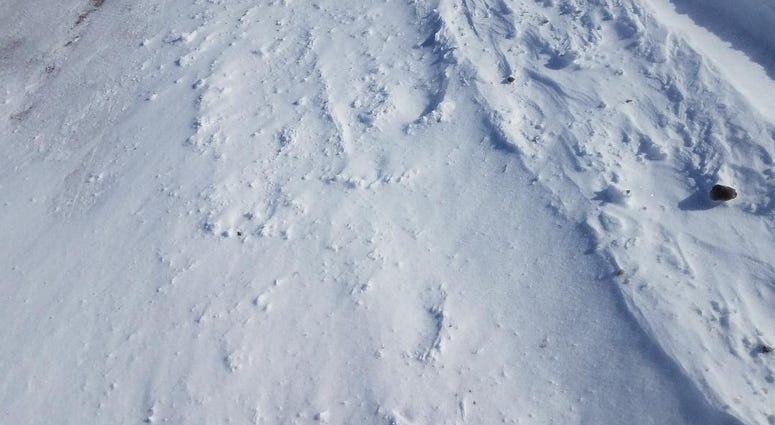 Snow blowing This is snow