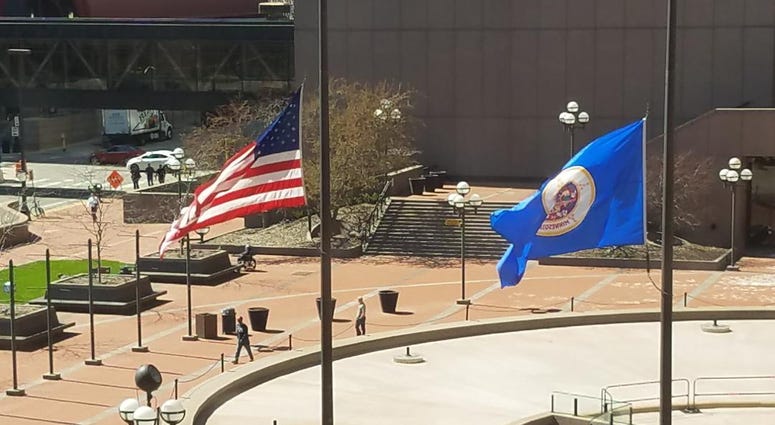Minneapolis half-staff flags Half-staff