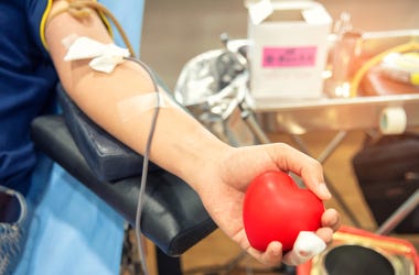 Person Giving Blood