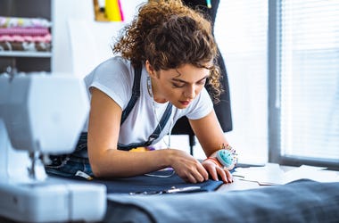 Person Sewing