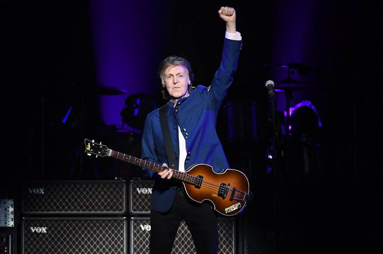 Paul McCartney performs at the American Airlines Arena Paul McCartney performs at the American Airlines Arena