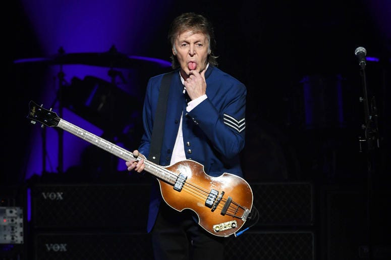 Sir. Paul McCartney July 7, 2017; Miami, FL, USA; Paul McCartney performs at the American Airlines Arena.