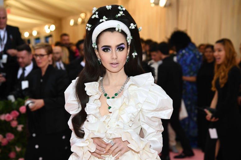 Lily Collins attends The 2019 Met Gala Lily Collins attends The 2019 Met Gala