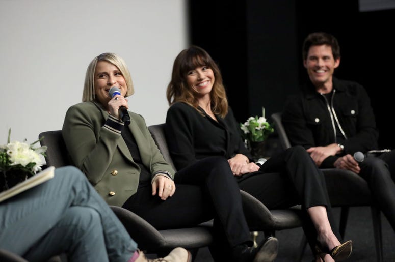 The Three Stars of Dead to Me speak at SAG NOM COMM at Netflix Home Theater