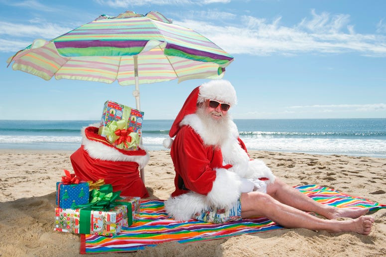 Christmas Outfit On Beach Christmas Outfit On Beach