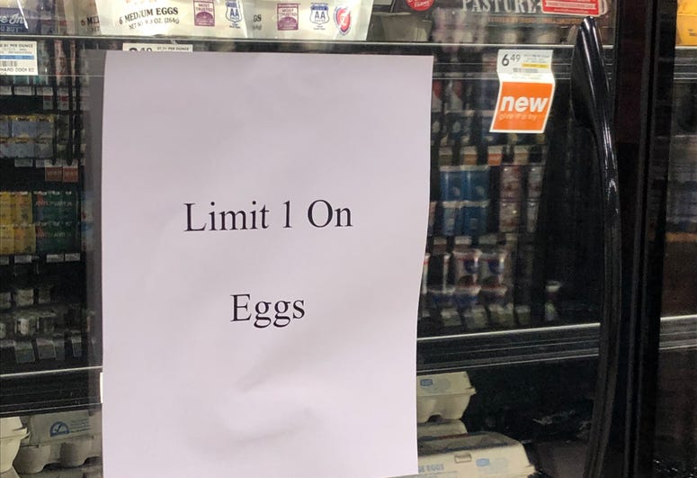 Egg Purchase Limit Amidst Pandemic