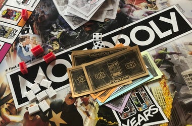 Image of A Marvel Monopoly Game Board