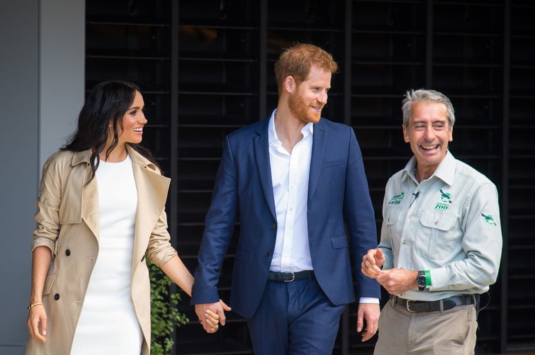 The Duke and Duchess of Sussex during a visit to Taronga Zoo in Sydney on the first day of the Royal couple's visit to Australia. The Duke and Duchess of Sussex during a visit to Taronga Zoo in Sydney on the first day of the Royal couple's visit to Australia.