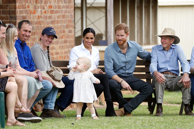 The Duke of Sussex and Duchess of Sussex visit a local farming family, the Woodleys in Dubbo, on the second day of their visit to Australia. The Duke of Sussex and Duchess of Sussex visit a local farming family, the Woodleys in Dubbo, on the second day of their visit to Australia.