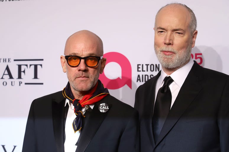 Michael Stipe attends the 17th Annual An Enduring Vision gala at Cipriani in New York. Michael Stipe attends the 17th Annual An Enduring Vision gala at Cipriani in New York.