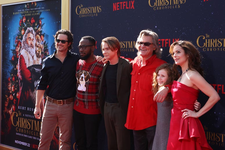 Oliver Hudson, Lamorne Morris, Judah Lewis, Kurt Russell, Darby Camp, Kimberly Williams-Paisley attend the Los Angeles Premiere 'The Christmas Chronicles' held at Regency Bruin Theatre on November 18, 2018 in Los Angeles, California Oliver Hudson, Lamorne Morris, Judah Lewis, Kurt Russell, Darby Camp, Kimberly Williams-Paisley attend the Los Angeles Premiere 'The Christmas Chronicles' held at Regency Bruin Theatre on November 18, 2018 in Los Angeles, California