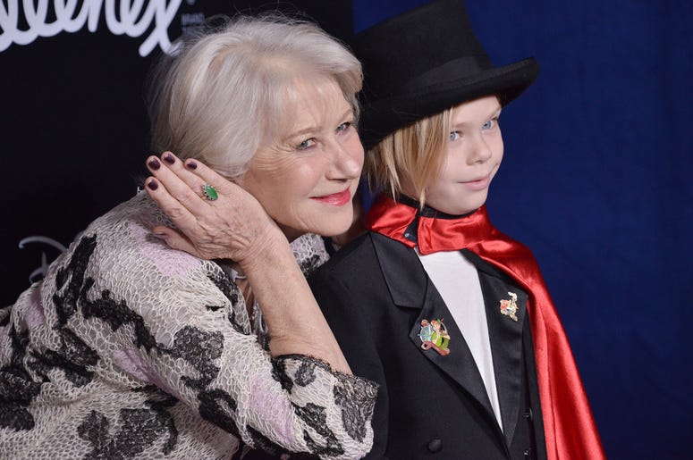 Dame Helen Mirren and Grandson Waylon at Disney's "Dumbo" Los Angeles Premiere held at the El Capitan Theatre in Hollywood, CA on Monday, March 11, 2019. Dame Helen Mirren and Grandson Waylon at Disney's "Dumbo" Los Angeles Premiere held at the El Capitan Theatre in Hollywood, CA on Monday, March 11, 2019.
