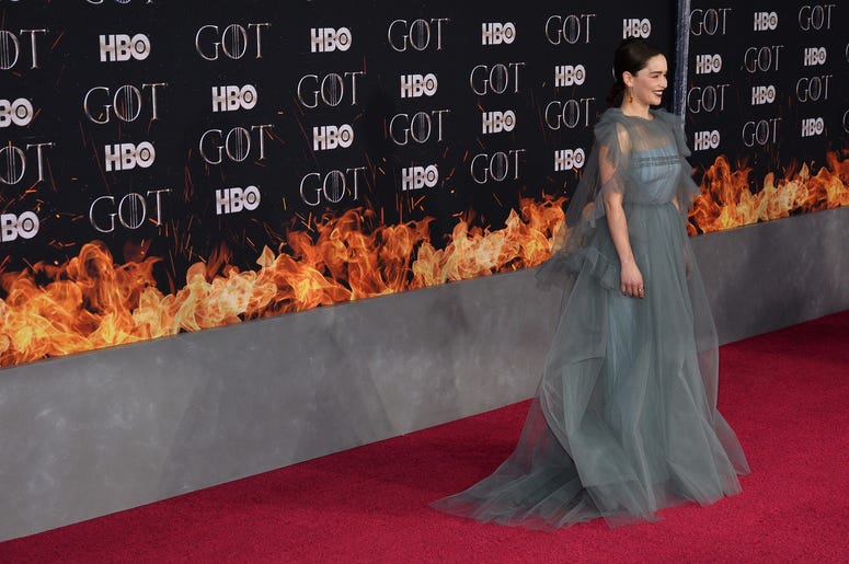 Emilia Clarke attends HBO's "Game of Thrones" eight and final season premiere at Radio City Music Hall in New York, NY, April 3, 2019. Emilia Clarke attends HBO's "Game of Thrones" eight and final season premiere at Radio City Music Hall in New York, NY, April 3, 2019.