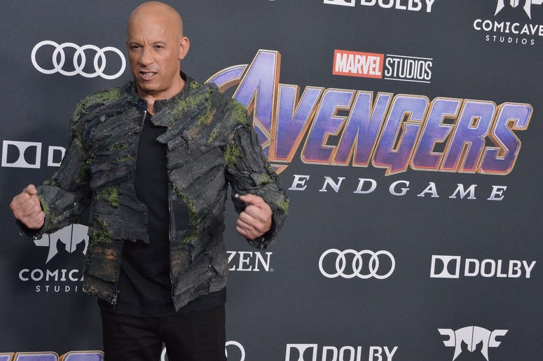 Vin Diesel arrives at Marvel Studios' "Avengers: Endgame" World Premiere held at the Los Angeles Convention Center in Los Angeles, CA on Monday, April 22, 2019. Vin Diesel arrives at Marvel Studios' "Avengers: Endgame" World Premiere held at the Los Angeles Convention Center in Los Angeles, CA on Monday, April 22, 2019.