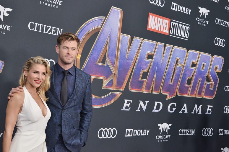 (L-R) Elsa Pataky and Chris Hemsworth at Marvel Studios' "Avengers: Endgame" World Premiere held at the Los Angeles Convention Center in Los Angeles, CA on Monday, April 22, 2019. (L-R) Elsa Pataky and Chris Hemsworth at Marvel Studios' "Avengers: Endgame" World Premiere held at the Los Angeles Convention Center in Los Angeles, CA on Monday, April 22, 2019.