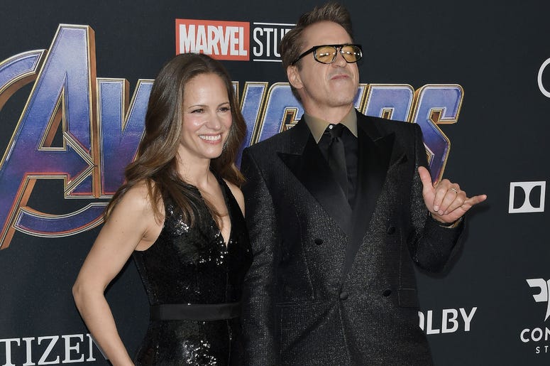 L-R) Susan Downey and Robert Downey Jr. at Marvel Studios' "Avengers: Endgame" World Premiere held at the Los Angeles Convention Center in Los Angeles, CA on Monday, April 22, 2019. L-R) Susan Downey and Robert Downey Jr. at Marvel Studios' "Avengers: Endgame" World Premiere held at the Los Angeles Convention Center in Los Angeles, CA on Monday, April 22, 2019.