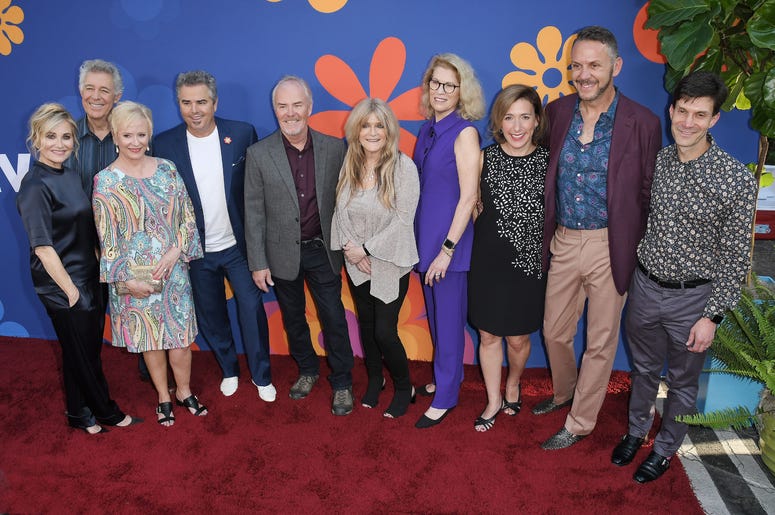 Christopher Knight, Mike Lookinland, Susan Olsen, Kathleen Finch, Jane Latman, Loren Ruch and Guest at HGTV's A VERY BRADY RENOVATION Los Angeles Premiere held at The Garland Hotel in North Hollywood, CA on Thursday, September 5, 2019. Christopher Knight, Mike Lookinland, Susan Olsen, Kathleen Finch, Jane Latman, Loren Ruch and Guest at HGTV's A VERY BRADY RENOVATION Los Angeles Premiere held at The Garland Hotel in North Hollywood, CA on Thursday, September 5, 2019.