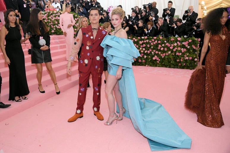 Cole Sprouse and Lily Reinhart attend The 2019 Met Gala Cole Sprouse and Lily Reinhart attend The 2019 Met Gala
