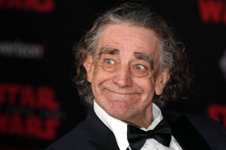 Actor Peter Mayhew attends the premiere of Disney Pictures and Lucasfilm's "Star Wars: The Last Jedi" at The Shrine Auditorium on December 9, 2017 in Los Angeles, California. Actor Peter Mayhew attends the premiere of Disney Pictures and Lucasfilm's "Star Wars: The Last Jedi" at The Shrine Auditorium on December 9, 2017 in Los Angeles, California.