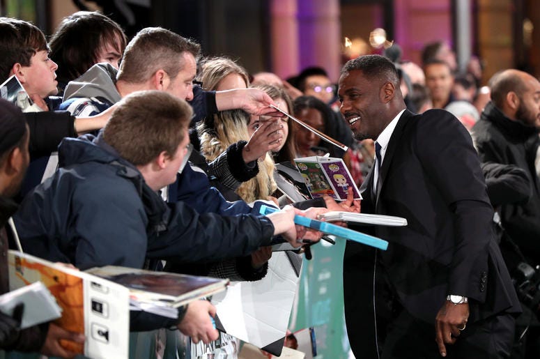 Idris Elba attending the UK Premiere of Molly's Game, at Vue West End, Leicester Square, London Idris Elba attending the UK Premiere of Molly's Game, at Vue West End, Leicester Square, London