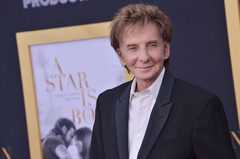 Barry Manilow arrives at "A Star Is Born" Los Angeles Premiere held at The Shrine Auditorium & Expo Hall in Los Angeles, CA on Monday, September 24, 2018. Barry Manilow arrives at "A Star Is Born" Los Angeles Premiere held at The Shrine Auditorium & Expo Hall in Los Angeles, CA on Monday, September 24, 2018.