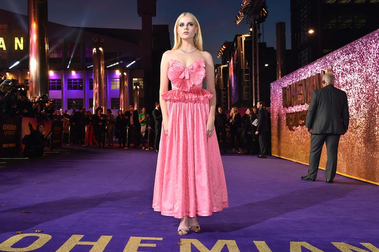 Lucy Boynton attending the Bohemian Rhapsody World Premiere held at the the SSE Arena, Wembley, London. Lucy Boynton attending the Bohemian Rhapsody World Premiere held at the the SSE Arena, Wembley, London.