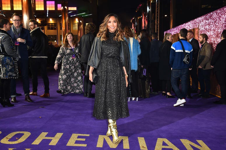 Myleene Klass attending the Bohemian Rhapsody World Premiere held at the the SSE Arena, Wembley, London. Myleene Klass attending the Bohemian Rhapsody World Premiere held at the the SSE Arena, Wembley, London.