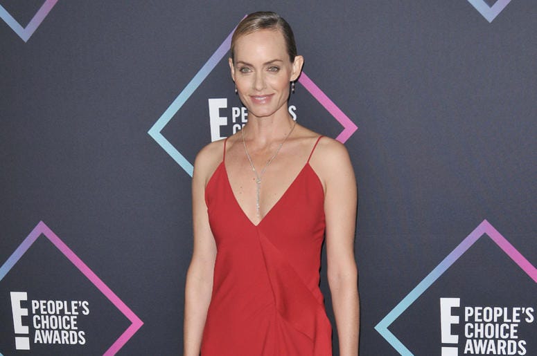 Amber Valletta arrives at the 2018 E! People's Choice Awards held at the Barker Hangar in Santa Monica, CA on Sunday, November 11, 2018. Amber Valletta arrives at the 2018 E! People's Choice Awards held at the Barker Hangar in Santa Monica, CA on Sunday, November 11, 2018.