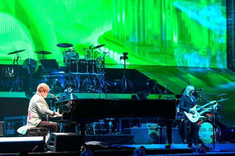Elton John in Concert at the BB&T Center in Sunrise, Florida on November 23, 2018. Elton John in Concert at the BB&T Center in Sunrise, Florida on November 23, 2018.