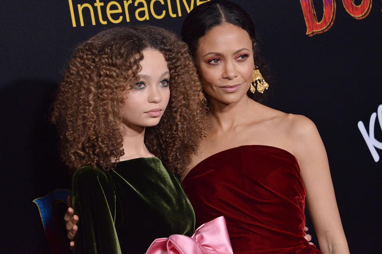 (L-R) Nico Parker and Thandie Newton at Disney's "Dumbo" Los Angeles Premiere held at the El Capitan Theatre in Hollywood, CA on Monday, March 11, 2019. (L-R) Nico Parker and Thandie Newton at Disney's "Dumbo" Los Angeles Premiere held at the El Capitan Theatre in Hollywood, CA on Monday, March 11, 2019.