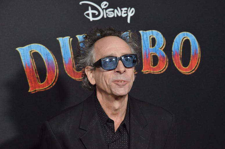 Tim Burton arrives at Disney's "Dumbo" Los Angeles Premiere held at the El Capitan Theatre in Hollywood, CA on Monday, March 11, 2019 Tim Burton arrives at Disney's "Dumbo" Los Angeles Premiere held at the El Capitan Theatre in Hollywood, CA on Monday, March 11, 2019