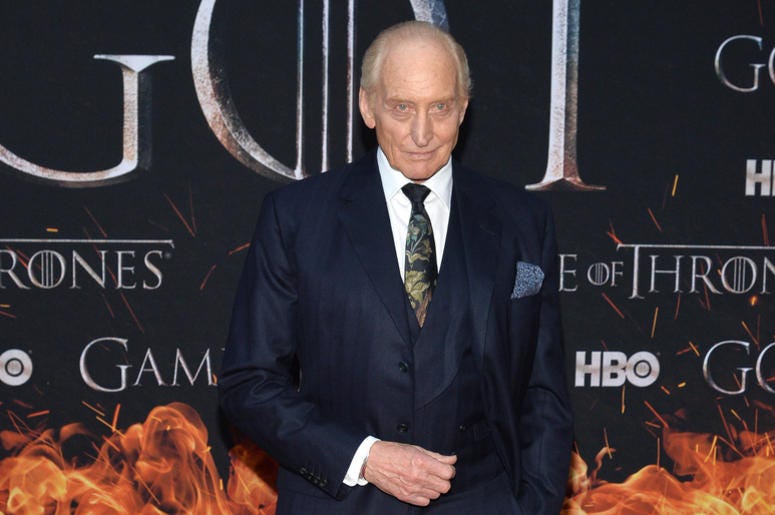 Charles Dance attends HBO's "Game of Thrones" eight and final season premiere at Radio City Music Hall in New York, NY, April 3, 2019. Charles Dance attends HBO's "Game of Thrones" eight and final season premiere at Radio City Music Hall in New York, NY, April 3, 2019.