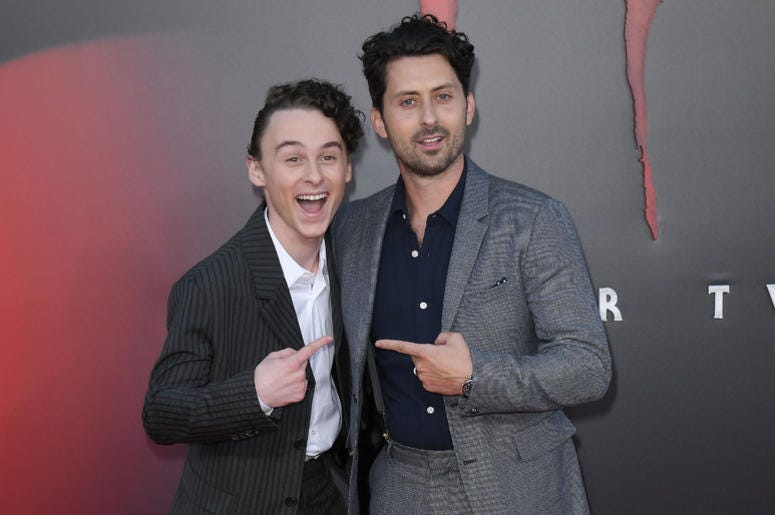 (L-R) Wyatt Oleff and Andy Bean at the Warner Bros. Pictures' IT CHAPTER TWO Premiere held at the Regency Village Theatre in Westwood, CA on Monday, August 26, 2019. (L-R) Wyatt Oleff and Andy Bean at the Warner Bros. Pictures' IT CHAPTER TWO Premiere held at the Regency Village Theatre in Westwood, CA on Monday, August 26, 2019.