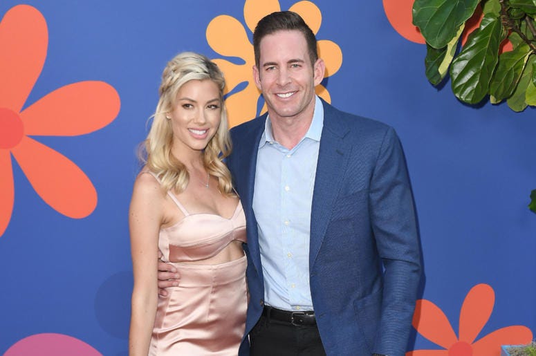 (L-R) Heather Rae Young and Tarek El Moussa at HGTV's A VERY BRADY RENOVATION Los Angeles Premiere held at The Garland Hotel in North Hollywood, CA on Thursday, September 5, 2019. (L-R) Heather Rae Young and Tarek El Moussa at HGTV's A VERY BRADY RENOVATION Los Angeles Premiere held at The Garland Hotel in North Hollywood, CA on Thursday, September 5, 2019.