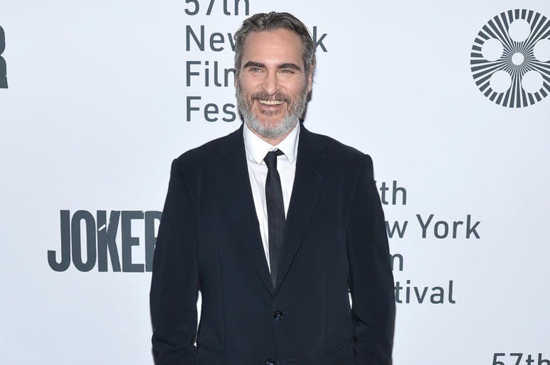 Actor Joaquin Phoenix attends the “Joker” Premiere at the 57th New York Film Festival in New York, NY, October 2, 2019. Actor Joaquin Phoenix attends the “Joker” Premiere at the 57th New York Film Festival in New York, NY, October 2, 2019.