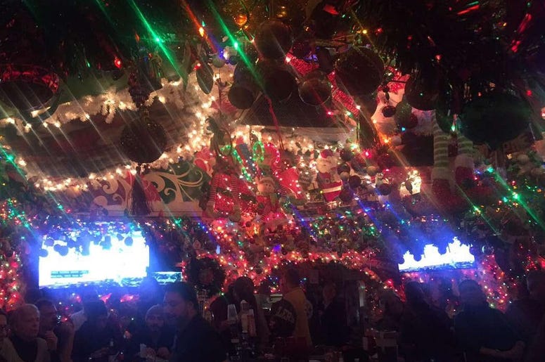 Christmas-themed bar Christmas-themed bar