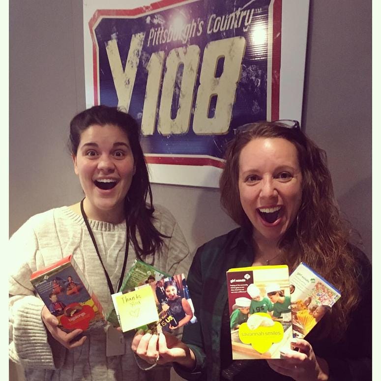 Marie and Kristen Loving On GS Cookies and This Is Us Marie and Kristen Loving On GS Cookies and This Is Us