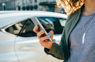 woman with mobile phone