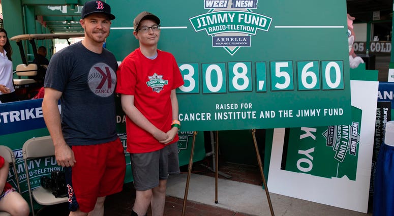 Brock Holt with Mason Giove Brock Holt with Mason Giove