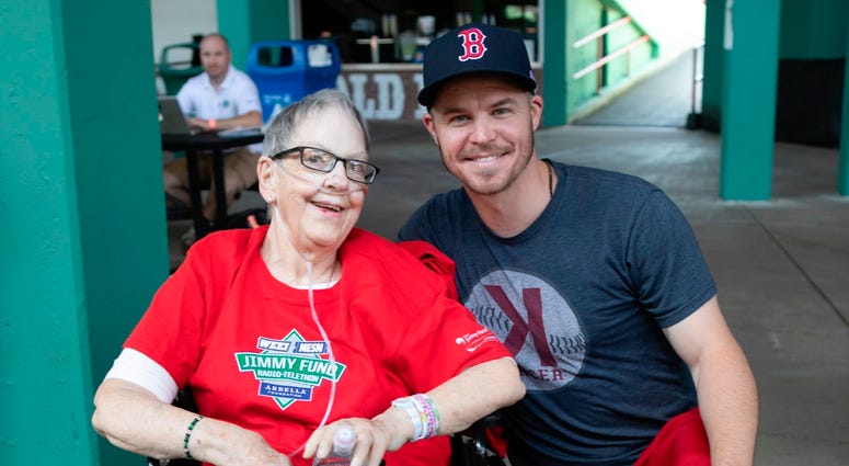 Brock Holt with Lilla Woodhouse Brock Holt with Lilla Woodhouse