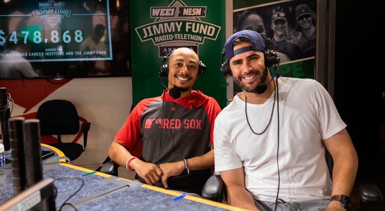 Mookie Betts and J.D. Martinez Mookie Betts and J.D. Martinez