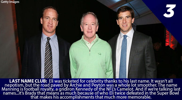 Peyton Manning, Archie Manning, Eli Manning