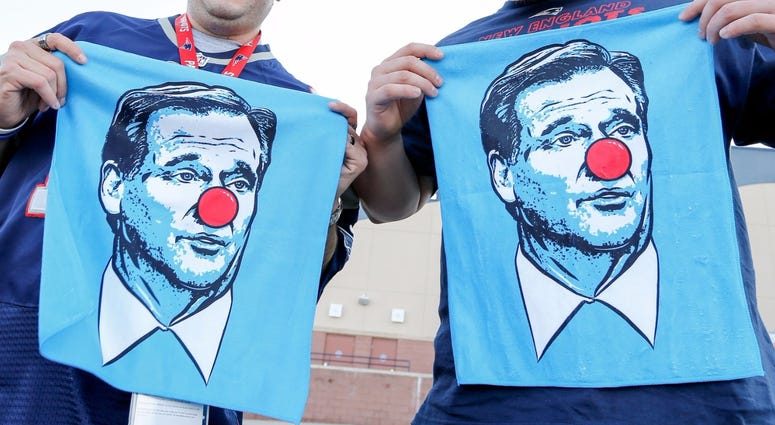 Barstool's clown towels were out in full force. (USA Today Sports)