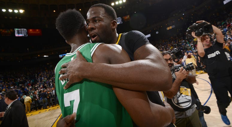 Jaylen Brown and Draymond Green