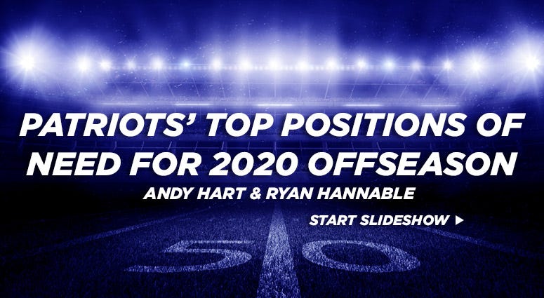 Patriots' top positions of need for 2020 offseason