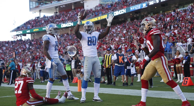 Lions tight end Michael Roberts