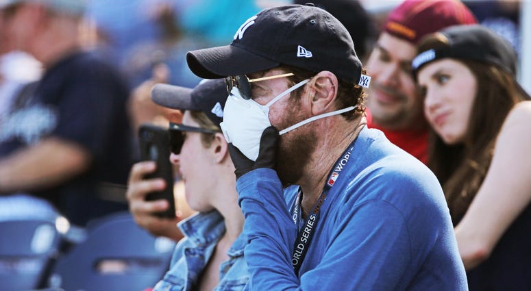 Fan with a facemask