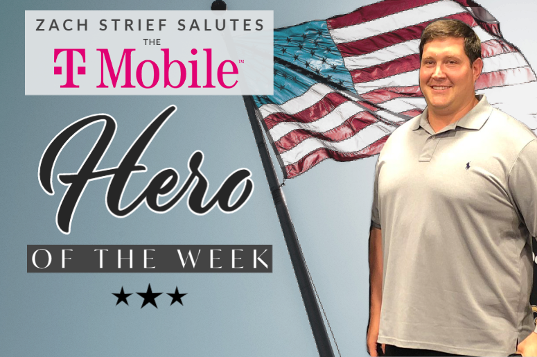 Zach Strief salutes T-Mobile Hero of the Week