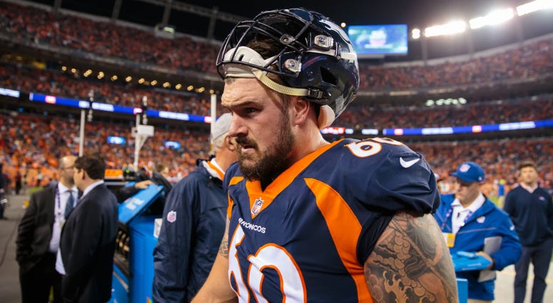 Denver Broncos guard Connor McGovern (60) against the Kansas City Chiefs at Broncos Stadium at Mile High Denver Broncos guard Connor McGovern (60) against the Kansas City Chiefs at Broncos Stadium at Mile High